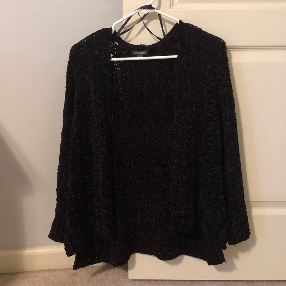 Black Sweater Cardigan